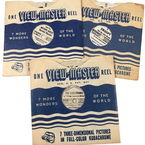 Vintage Viewmaster Reels Hopalong Cassidy Disney Gene Autry Tarzan Flintstones - Picture 3 of 7